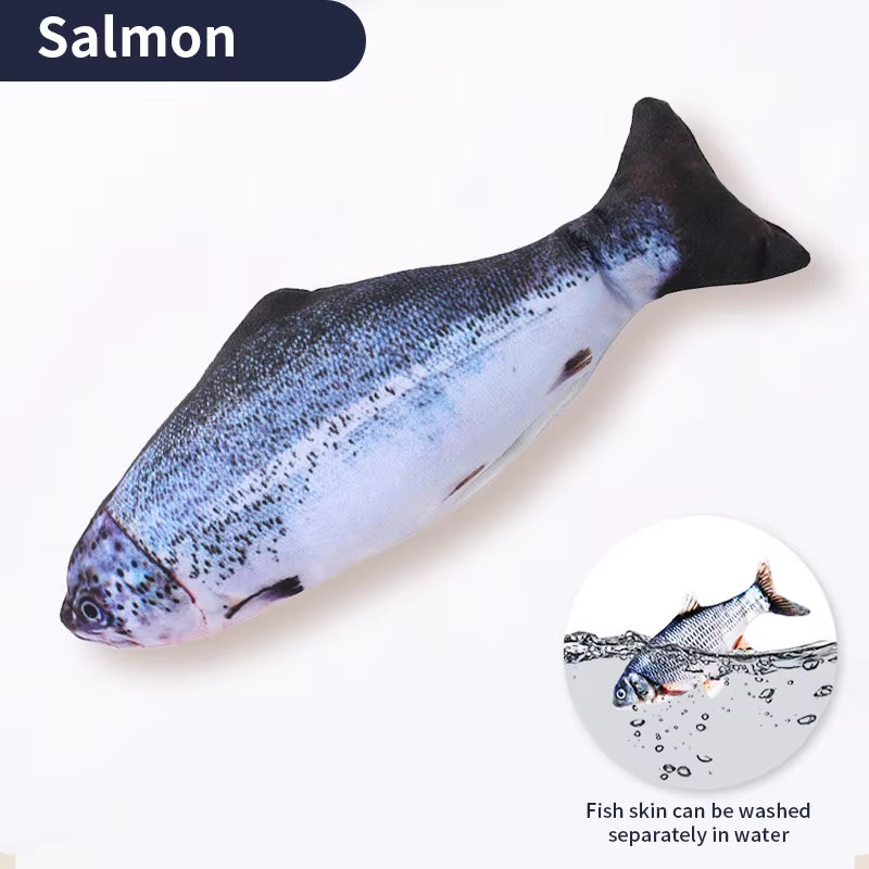 Simulation Fish Electric Swinging Fish Jumping Fish Carp Pet Cat Toys Jumping Fish Pet Supplies