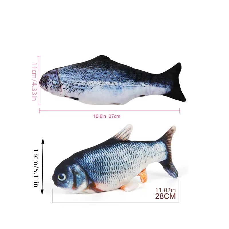 Simulation Fish Electric Swinging Fish Jumping Fish Carp Pet Cat Toys Jumping Fish Pet Supplies